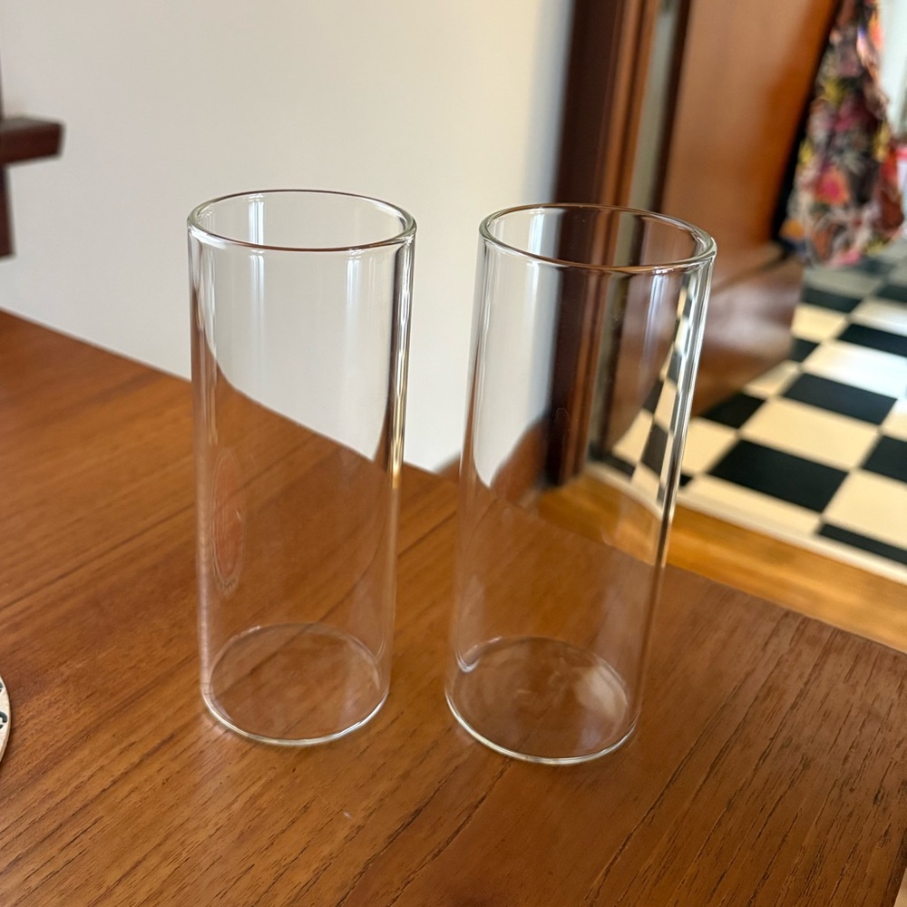 Set of 2 IKEA VARMBLIXT glasses